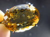 Stone of Success!! Genuine Intense Yellow Citrine Gem Sterling Silver Pendant From Brazil - 1.2" - 6.97 Grams