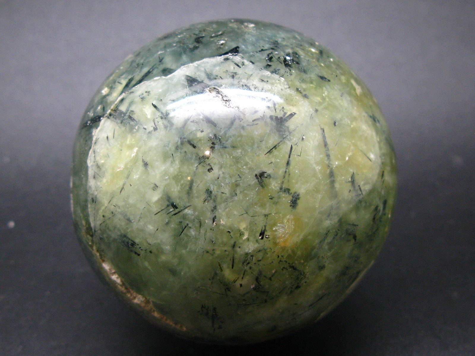 Unusual Green Prehnite Prenite & Epidote Sphere from Mali - 2.8