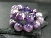 Amethyst Genuine Bracelet ~ 7 Inches ~ 12mm Round Beads