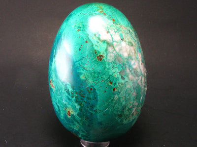Chrysocola Chrysocolla Egg From Peru - 2.8"