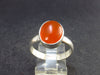 Gem from A Poem by Goethe!! Orange - Red Carnelian Sterling Silver Ring - 3.8 Grams - Size 9
