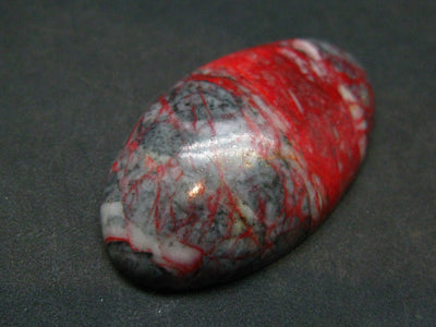 Cinnabar Cabochon from Russia - 11.87 Grams - 38x22mm