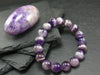 Amethyst Genuine Bracelet ~ 7 Inches ~ 12mm Round Beads