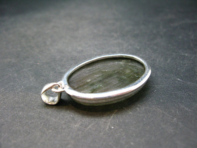 Faceted Labradorite Pendant In 925 Sterling Silver From Madagascar - 1.9'' - 13.5 Grams