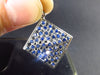 Natural Faceted Dark Blue Sapphire 925 Sterling Silver Pendant - 1.4" - 5.0 Grams