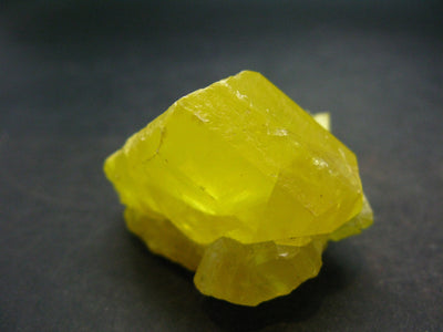 Large Yellow Sulphur Sulfur Crystal Italy - 1.8"