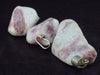 Set of 3 Natural Pink Tourmaline Rubellite Quartz Pendant From Brazil