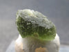 Rare Moldavite Tektite Raw Piece From Czech Republic - 0.6" - 1.32 Grams