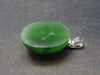 Nephrite Jade Cabochon Pendant From Canada - 0.9" - 3.4 Grams