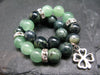 Kambaba Jasper & Green Aventurine Genuine Bracelet ~ 7 Inches ~ 8mm Round Beads