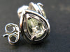 Rare Collector’s Gem!! Gemmy Herderite Crystal Silver Stud Earrings from Africa - 0.84 Carats