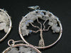 Set of Three Natural Moonstone Tree of Life Healing Necklace Pendant