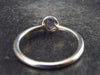 Natural Raw Gemmy Amethyst Crystal Sterling Silver Ring from Brazil - Size 5.5