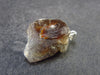 Fire Agate Silver Pendant From Mexico - 1.0" - 5.3 Grams