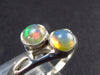 Natural Cabochon Opal 925 Sterling Silver Ring from Ethiopia - 2.7 Grams - Size 9.5
