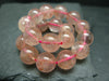 Strawberry Quartz Genuine Bracelet ~ 7 Inches ~ 11mm Round Beads
