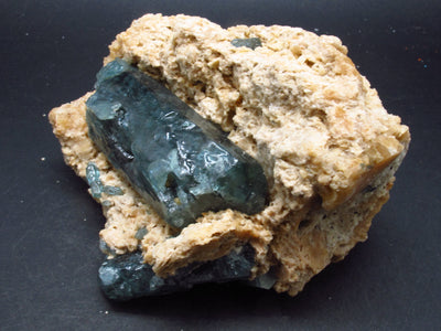 Rare Blue Apatite Crystal on Matrix from Russia - 4.2"