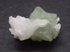 Gem Green Herderite Crystal With Albite From Pakistan - 0.9" - 7.90 Grams