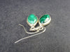 Queen of Green!! Vivid Vibrant Green Malachite Dangling SS Earrings - 3.70 Grams