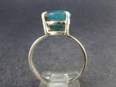 Extremely Rare Grandidierite Silver Ring From Madagascar - Size 8.75 - 4.04 Grams