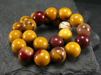 Mookaite Jasper Genuine Bracelet ~ 7 Inches ~ 8mm Round Beads