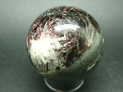 Rare Red Villiaumite Crystal Sphere Ball from Russia - 2.1"