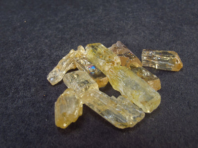 Lot of 10 Imperial Topaz Crystals From Zambia - 28.05 Carats