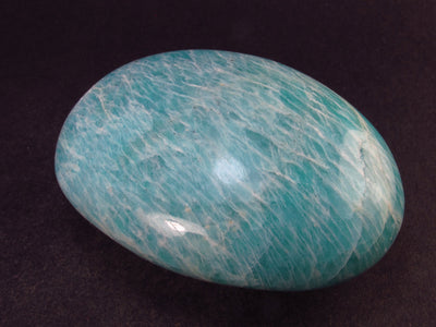 Rich Green Amazonite Tumbled Stone From Madagascar - 2.7" - 129 Grams