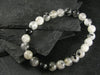 Tourmalinated Quartz w/ Black Tourmaline Genuine Bracelet ~ 7 Inches ~ 8mm Round Beads