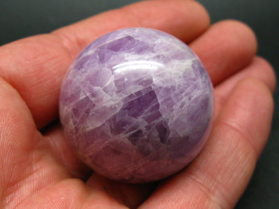 Rich Pinkish - Purple Kunzite Spodumene Sphere Ball From Madagascar - 1.5"