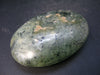 Unusual Green Prehnite Prenite Palm Tumbled Stone from Australia - 2.8"