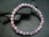 Kunzite Spodumene Genuine Bracelet ~ 7 Inches ~ 6mm Round Beads