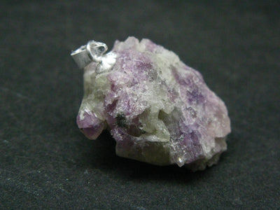 World famous Jeffrey Mine!! Large Sparkling Vesuvianite Idocrase Crystal Silver Pendant From Canada - 1.1" - 7.3 Grams
