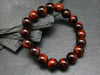 Bulls Eye (Red Tiger Eye) Genuine Bracelet ~ 7 Inches ~ 10mm Beads