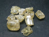 Lot of 10 Perfect Golden Scapolite Crystals from Tanzania - 65 Carats