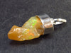 Opal Sterling Silver Pendant From Ethiopia - 1.2" - 2.5 Grams