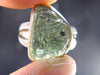 Gem Moldavite Sterling Silver Ring From Czech Republic - Size 9.5 - 5.41 Grams