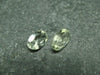 Pair of Golden Facetted Herderite Cut Gems From Brazil - 0.68 Carats