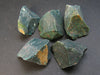 Lot of 5 Genuine Rough Bloodstone Heliotrope Jasper Stones from India