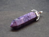 Rare High-Quality Charoite Pendant From Russia - 1.8" - 5.5 Grams