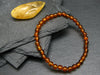 Cognac Baltic Amber Genuine Bracelet ~ 7 Inches ~ 5mm Round Beads