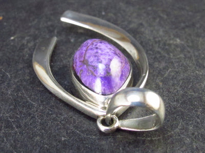 Sugilite Silver Pendant From South Africa - 1.7" - 6.1 Grams