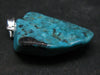 Stone of Hope!! Asymmetrical Shaped Genuine Turquoise Pendant From Sonora, Mexico - 1.4"