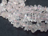 Symbol of Love and Beauty!! Lot of Three Natural Rose Quartz Crystal Free Form Bead Necklace from Brazil - 18" Each