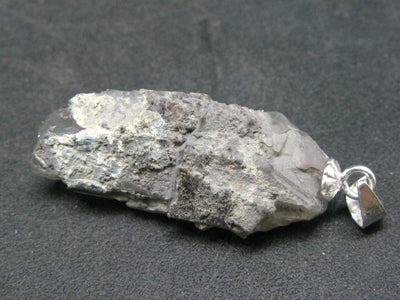 Rare Ajoite In Terminated Quartz Crystal Silver Pendant from South Africa - 1.3" - 3.3 Grams