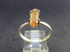Fabulous Untreated Imperial Topaz 925 Silver Ring from Brazil - 2.21 Grams - Size 8.5
