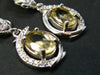 Rare Collector’s Gem!! Gemmy Golden Herderite Gem Silver Dangling Earrings from Brazil - 1.66 Carats