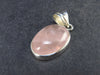 Symbol of Love and Beauty!! Natural Rose Quartz Pendant In 925 Silver From Brazil - 1.4" - 6.7 Grams