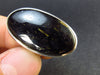Real!! Very Rare Nuumite Nuummite Sterling Silver Ring from Greenland - 10.7 Grams - Size 9.5