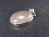 Symbol of Love and Beauty!! Natural Rose Quartz Pendant In 925 Silver From Brazil - 1.5" - 10.7 Grams